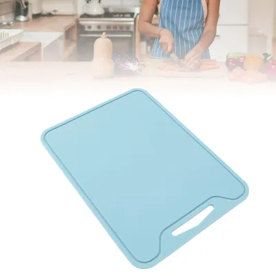 Imagen del producto de Tabla de cortar de silicona de doble cara, grande, antideslizante, apta para lavavajillas, ideal para camping