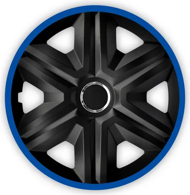 Produktbild von NRM Radkappen FAST LUX, Blau 15" Zoll. (4 x Universal Radzierblenden/Radkappen)