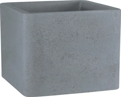 Produktbild von Blumentopf geli Cube Kunststoff 29,5 x 29,5 x 28 cm betonfarbe hell