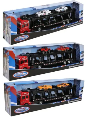 Produktbild von Speedzone 31298041 - D/C Autotransporter mit 2 PKW, 3-fach sortiert