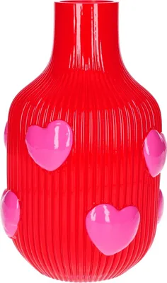 Produktbild von Gift Company L'amour Vase Herzen rot 25cm