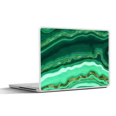 Produktbild von MuchoWow® Laptop Aufkleber Sticker Cover Gold - Achat - Luxus 40x30 cm - Laptop Dekoration - Selbstklebend