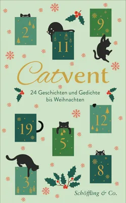 Produktbild von Catvent literarischer Adventskalender mit 24 Katzengedichten und -geschichten