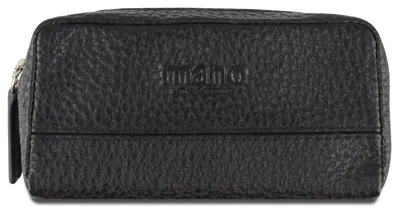 Produktbild von mano Leder Schlüsselmäppchen Don Tommas Key Pouch Black schwarz
