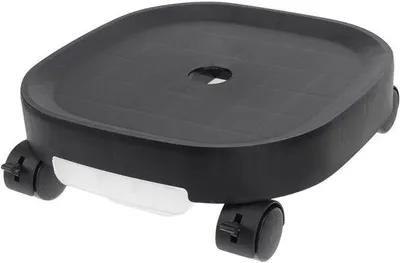 Obrázek produktu pro Ergonomické zahradní vozíky s kolečky a gumovými těsněními – černé