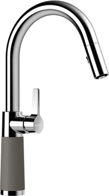 Produktbild von SCHOCK Armatur SC-520 in ASPHALT mit Zugauslauf / CRISTALITE PLUS®