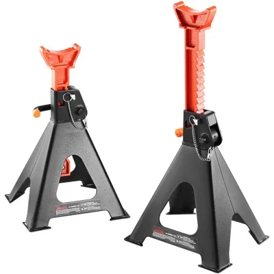 Produktbild von Abstellböcke - Unterstellböcke 6 t - Wagenbock Werkstattständer - 360-585 mm Höhenverstellbarer Wagenheber Stützbock - 260 x 230 x 360 mm Werkstattständer für SUVs, Pickups, Autos, UTVs, ATVs, usw.