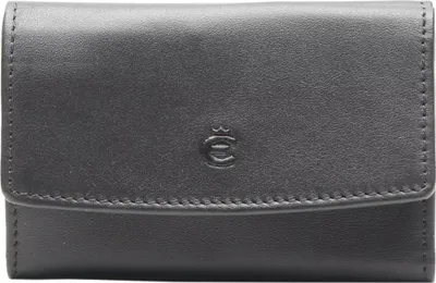 Produktbild von Esquire Leder Schlüsselmäppchen Logo Key Case Black schwarz