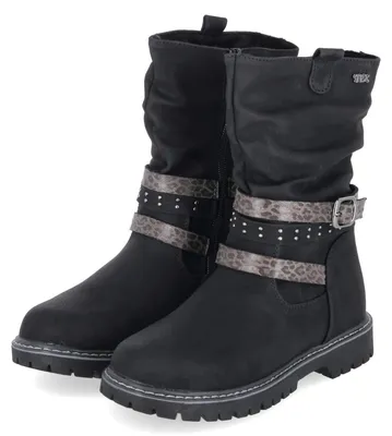 Immagine prodotto di Stivaletti invernali da bambina, marca Indigo, colore nero, materiale: tessuto e sintetico, taglia: 35