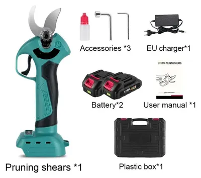 Produktbild von Elektrische Heckenschere - Astschere - Strauchscheren - Akkubetrieben - Gartenschere - 500W - 4 Geschwindigkeitsstufen