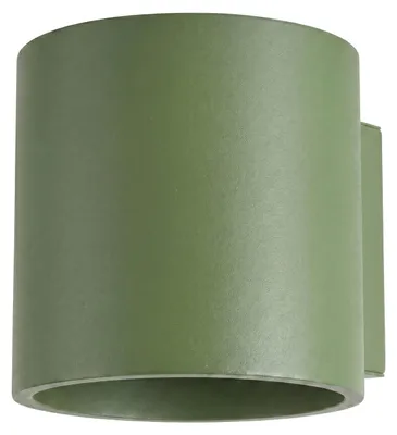 Image de Applique ORBIS 1 vert olive 1xG9 8W aluminium 10x12x10cm Sollux Lighting