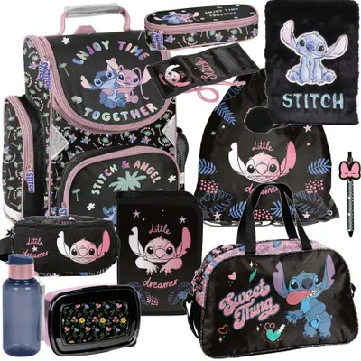 Produktbild von Mega Schulset XXL – Stitch Disney | 11-teiliges Schulranzen-Set Für Jungen & Mädchen Lilo & Stitch