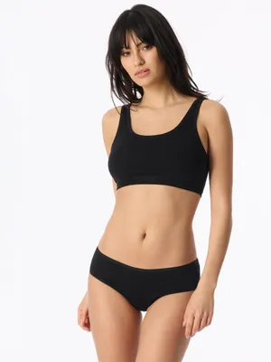 Produktbild von Schiesser Damen Bustier 4-Pack 95/5 Organic Baumwolle - schwarz - Größe 46