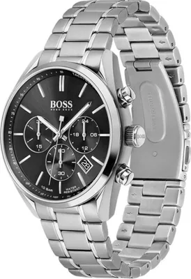 Produktbild von Herrenuhr Hugo Boss Champion 1513871, Edelstahl, Silber/Schwarz
