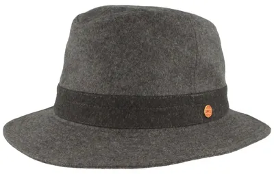Mayser knautschbarer Winter-Stoffhut aus Wolle in blau