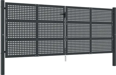 Obrázok produktu pre vidaXL Záhradná brána antracit 400x150 cm oceľ