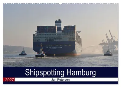 Produktbild von Shipspotting Hamburg (Wandkalender 2027 DIN A2 quer), CALVENDO Monatskalender