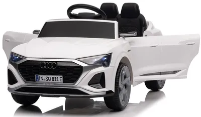 Zdjęcie produktu dla Elektryczne autko dla dzieci Playhouse Audi SQ8 RS 4x4, fotel z imitacji skóry, 4 amortyzatory, koła EVA, akumulator 12V 7Ah, Bluetooth, pilot zdalnego sterowania, autko dla dzieci