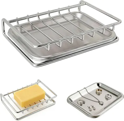 Produktbild von Seifenspender aus Edelstahl mit Abfluss, selbstablaufend, für Bad, Dusche, Küche, 1 Stück
