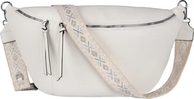 Produktbild von Umhängetasche XXL Bauchtasche (DB-001) Bag Hüfttasche Kunstleder Italy-Design WHITE