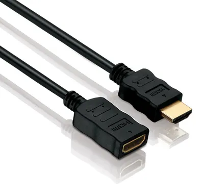 Produktbild von PureLink Verlängerung, HDMI Stecker/Buchse mit Ethernet, BASIC, 0,5m