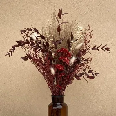 Produktbild von Famanu Trockenblumenstrauß mit Pampasgras und Eukalyptus - Natur