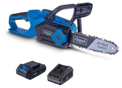 Produktbild von Akku Kettensäge SCHEPPACH C-CS254-X SET S, 25,4 cm Schnittlänge, 20V IXES 2Ah Akku + Ladegerät