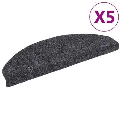 Produktbild von Selbstklebende Treppenmatten 5 Stk. Dunkelgrau 65x21x4 cm