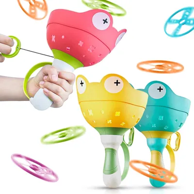 Image de Lanceur de disques volants, 32 disques, jouet de jardin, pour les activités de plein air