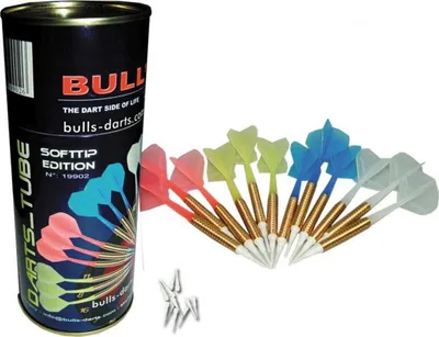 Produktbild von 12 Stück Qualitäts - Softdarts, Dartpfeile von Bull´s Darts