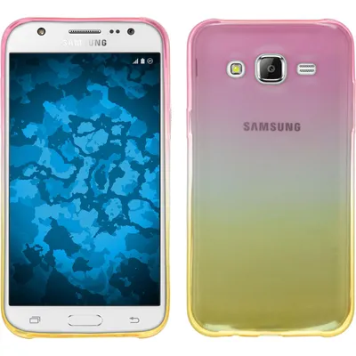 Produktbild von PhoneNatic Case kompatibel mit Samsung Galaxy J7 (2015 / J700) - Design:01 Silikon Hülle Ombrè + 2 Schutzfolien