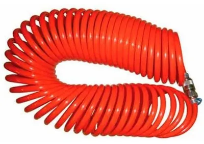 Image de Tuyau Pneumatique en Spirale avec Raccords Rapide 1/4 - 10 mx8x10 mm - D-Work