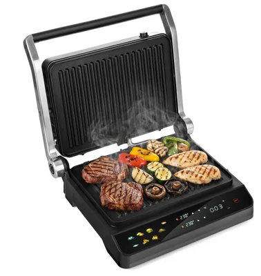 Zdjęcie produktu dla Elektrogrill Lehmann Stelio, moc 2000 W, płyty grzewcze o wymiarach 30 × 22 cm, 10 programów