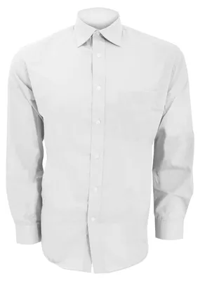 Produktbild von Kustom Kit Business Herren Hemd, Langarm FK408 (Kragenweite 42cm) (Weiß)