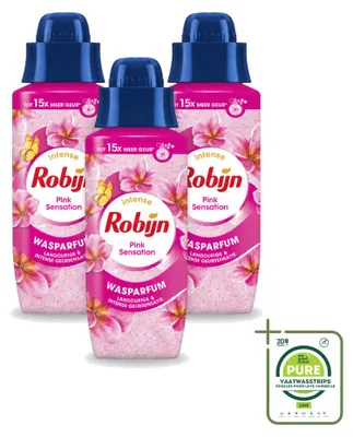 Imagen del producto de 3 unidades de Perfume para la ropa Robijn Intense Pink Sensation - 342 ml - Paquete grande