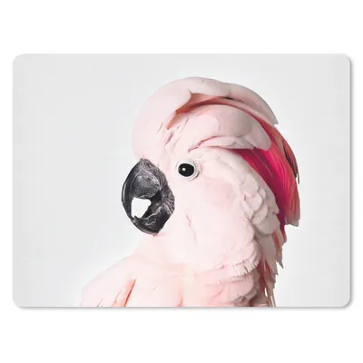Produktbild von MuchoWow® Mauspad Mousepad Kakadu - Rosa - Tiere - Natur 40x30 cm - Mousepads - Maus Mat - Pad - Mausunterlage - Anti Rutsch