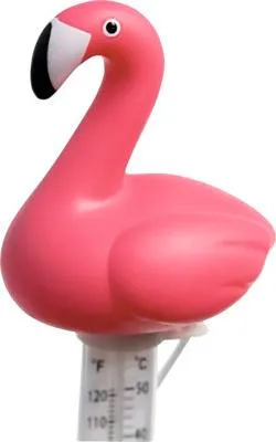 Image de Thermomètre flottant pour piscine, motif flamant rose