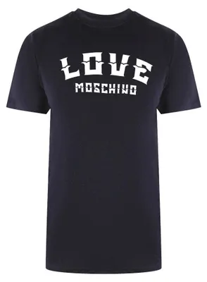 Produktbild von Love Moschino - T-Shirt für Herren, Logo SY3911 (XXL) (Dunkles Marineblau)