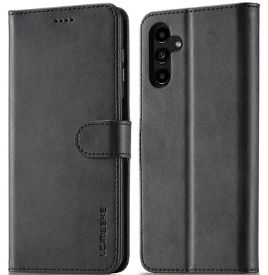 Obrázek produktu pro Pouzdro pro Samsung Galaxy A13 5G, kožené flipové pouzdro s magnetickým uzávěrem a stojánkem, ochranné pouzdro černé