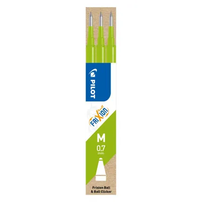 Immagine prodotto di Pilot BLS-FR7-LG ricarica roller FriXion BLS-FR7 - 0,4 mm, verde chiaro, confezione da 3