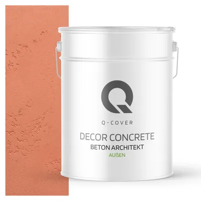 Produktbild von Beton Architekt 15 Kg 10 m2 Rotbraun 15 kg 10m2 | Dekorativerputz | Kellepnputz | Gebrauchsfertige Betonmasse Betonoptik Dekoratives Beton Außen