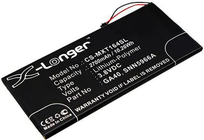 Obrázok produktu pre Batéria pre Motorola GA40 Li-Pol 3,8 V 3000 mAh čierna