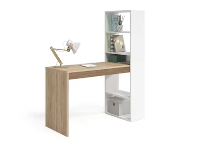 Produktbild von CALICOSY - Umkehrbarer Schreibtisch mit Regal - L120 cm