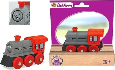 Produktbild von Eichhorn Face Lok Eisenbahn Lokomotive Holzeisenbahn LOK Bahn 1352  NEU