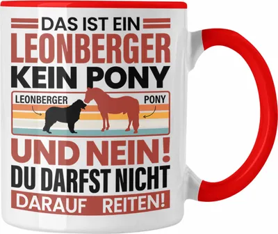 Produktbild von Trendation - Leonberger Hund Tasse Geschenk Lustiger Spruch Leonberger Besitzer (Rot)