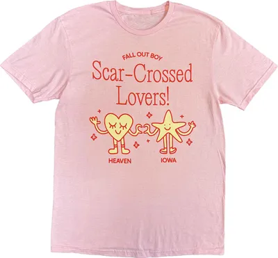 Image de Fall Out Boy - "Scar Crossed Lovers !" (Amoureux croisés) T-Shirt pour Homme/Homme Unie RO14994 (XL) (Rose)
