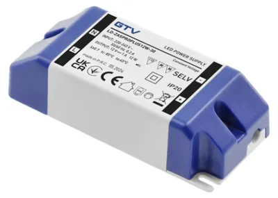 Zdjęcie produktu dla GTV LED trafo LD-ZASPROPLUS12W-30 LED napájecí zdroj, AC220-240V/DC12V, 12
