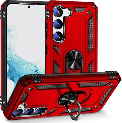Produktbild von Outdoor Schutz Hülle für Samsung Galaxy S25 Armor Case Cover Handyhülle Bumper Panzerhülle Rot