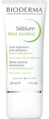 Obrázok produktu pre Bioderma - Sébium Mat Control Moisturiser - Ľahký hydratačný krém proti lesku pleti a rozšíreným pórom 30ml