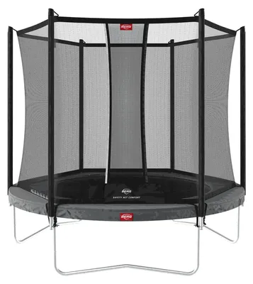 Produktbild von BERG Trampolin Favorit Regular 200 + Sicherheitsnetz Comfort Stahlrahmen Grau